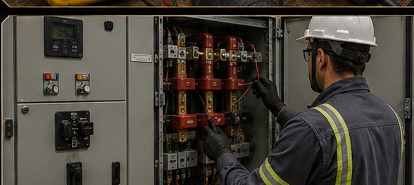 Manutenção de cabine de média tensão