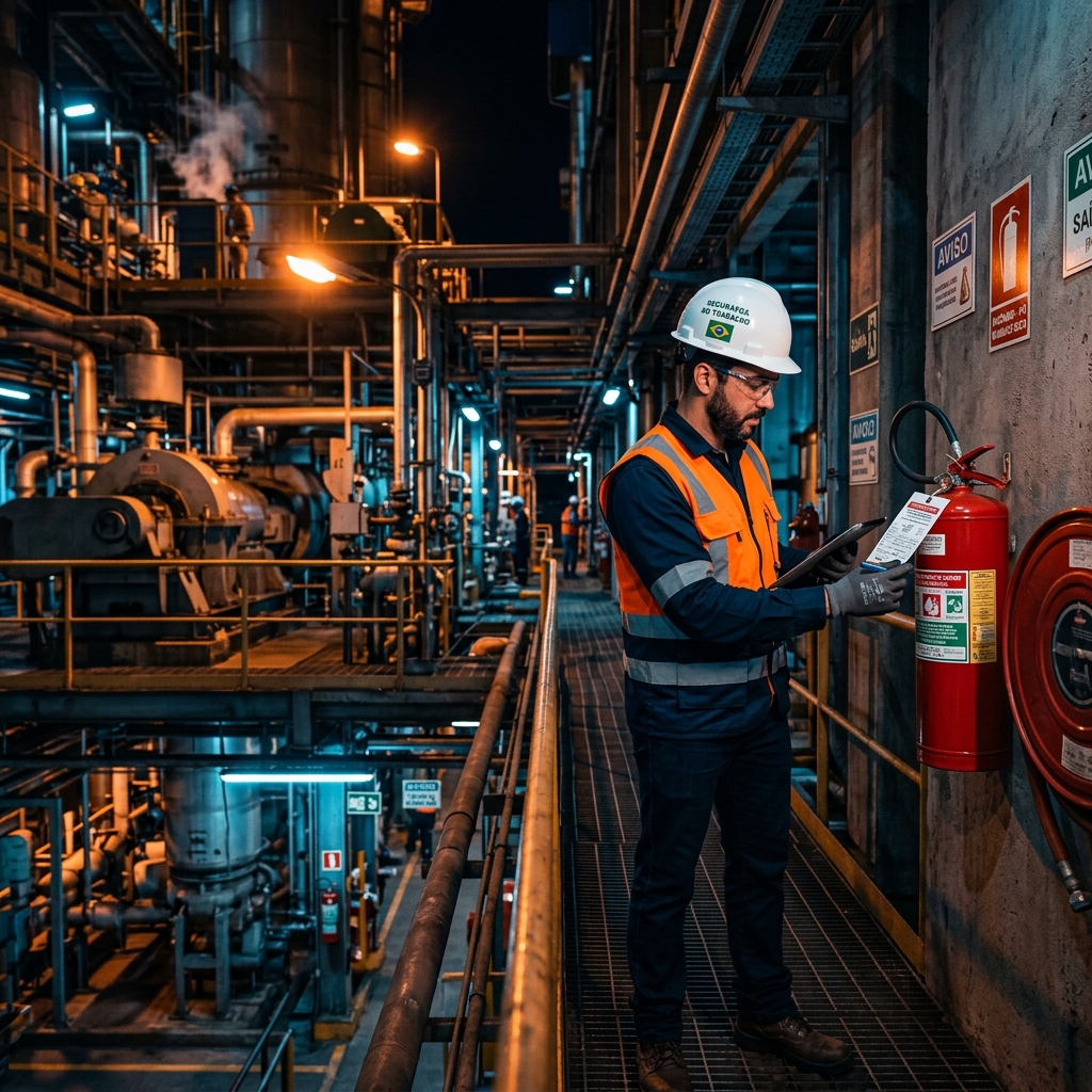 Engenharia de Segurança do Trabalho – inspeção de ambiente industrial